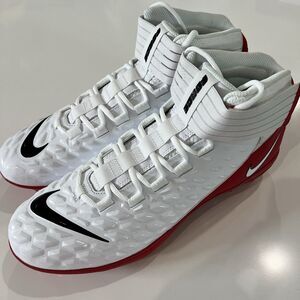 Nike Force Savage Pro 2 PE Ohio State Football Cleats Red Men Sz 12.5 BV3969-104